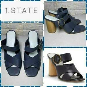 NWOB MSRP $129 1.State Icendra Flared Block Heel Sandal Women's Size 9.5